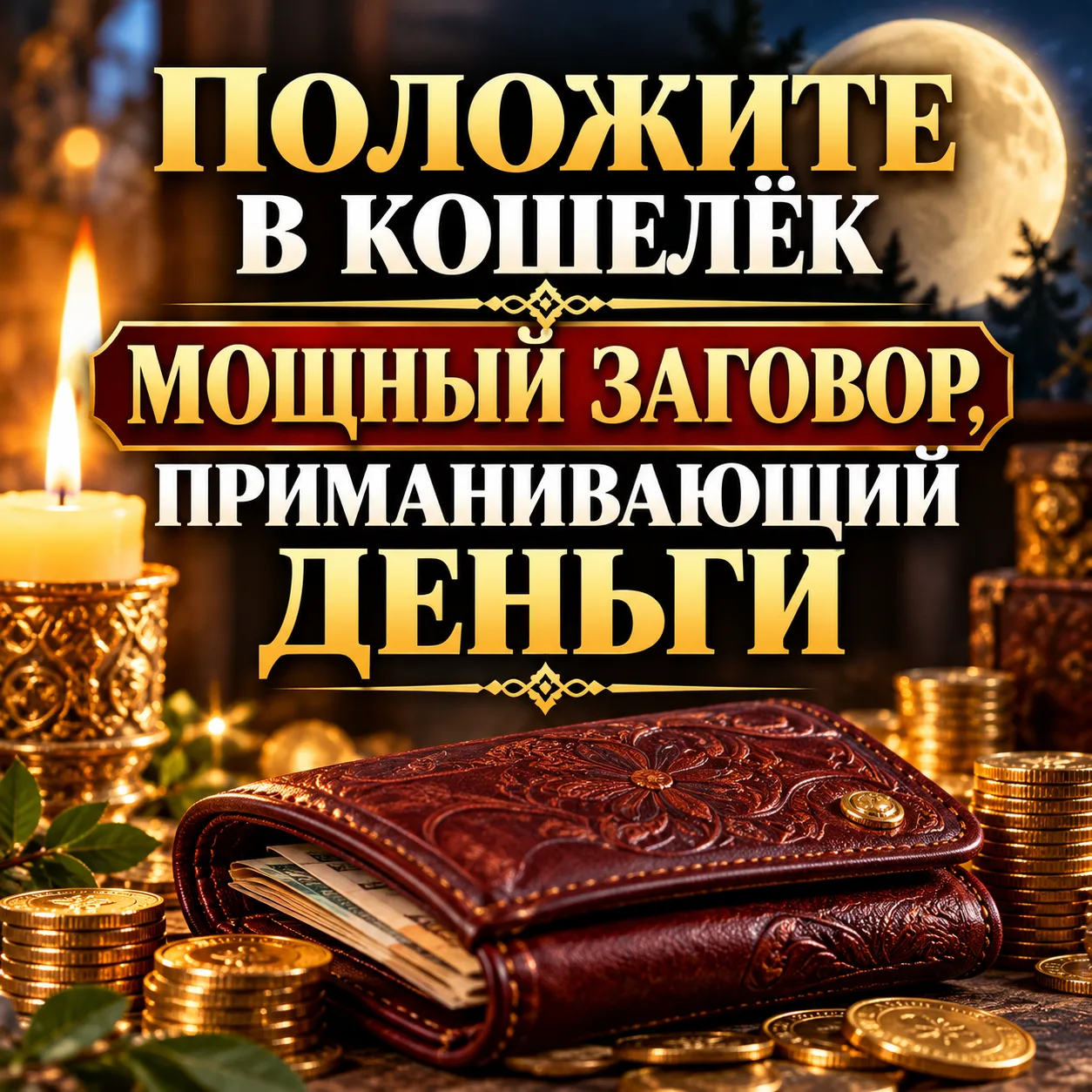 ПОЛОЖИТЕ ЭТОТ ЗАГОВОР В КОШЕЛЁК, ЧТОБЫ ДЕНЬГИ ВОДИЛИСЬ!