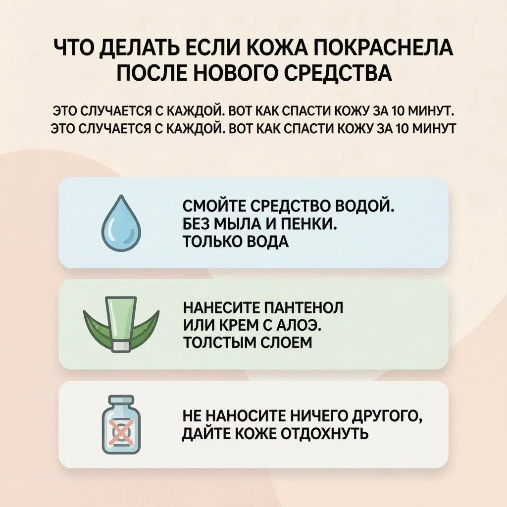 Что делать, если кожа покраснела после нового средства