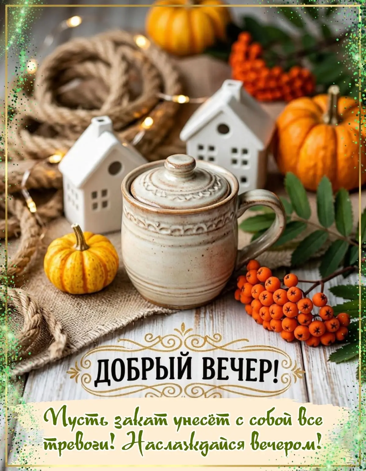 #Доброговечера  #Прекрасноговечера #хорошеговечера #открытки #уют #вечер