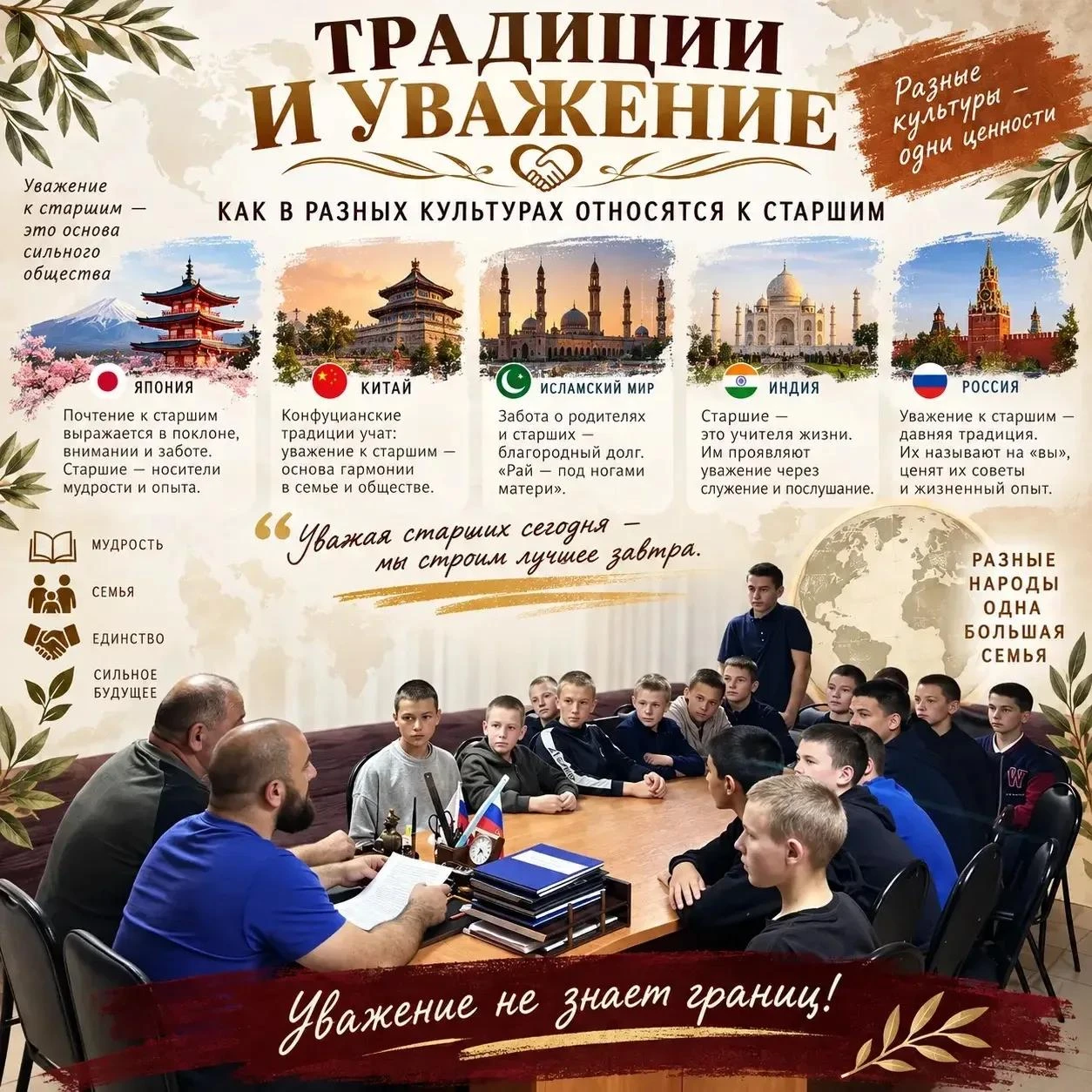 🎉 Традиции и уважение к старшим в разных культурах