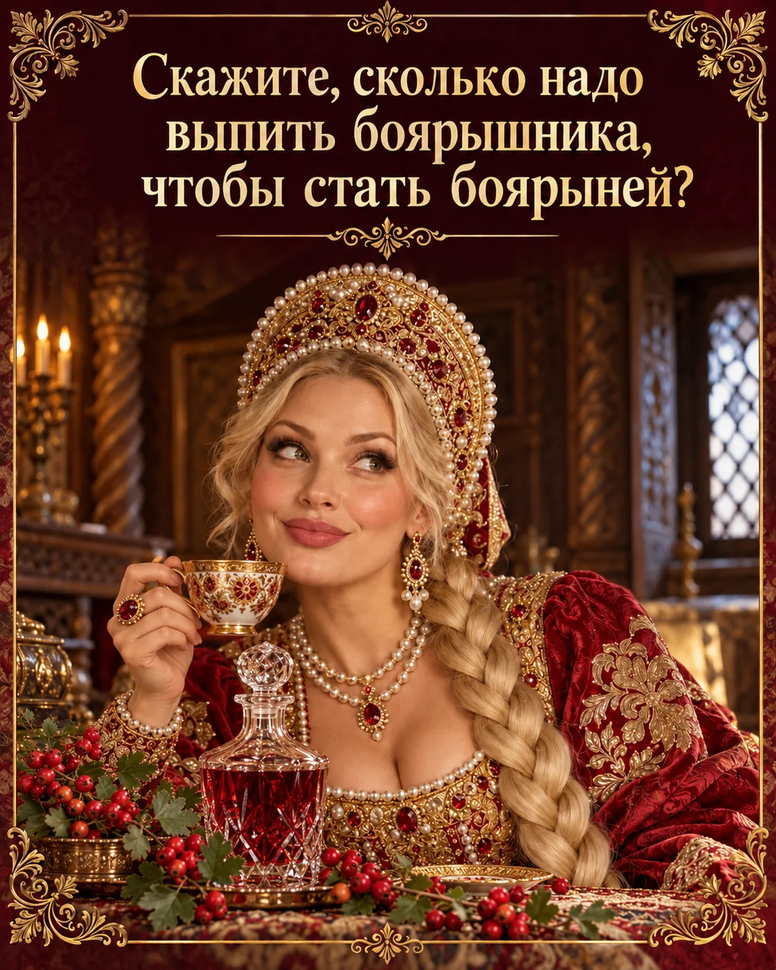 👑 Главное, не перепутать волшебное зелье с компотом. А то вместо молодости получишь то...