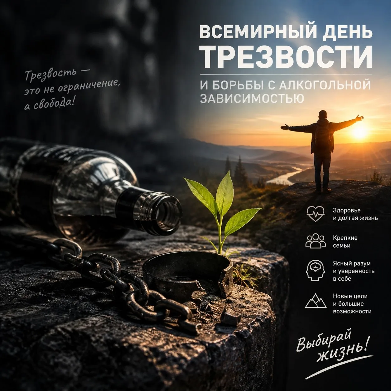 📅 В начале октября отмечается Всемирный день трезвости и борьбы с алкогольной зависимо...