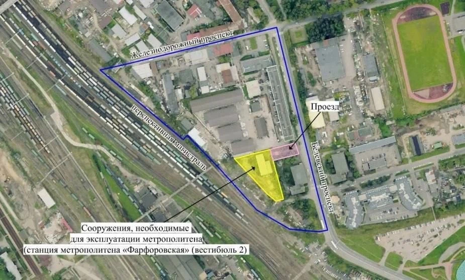 В Петербурге выбрали участок для строительства станции метро «Фарфоровская»