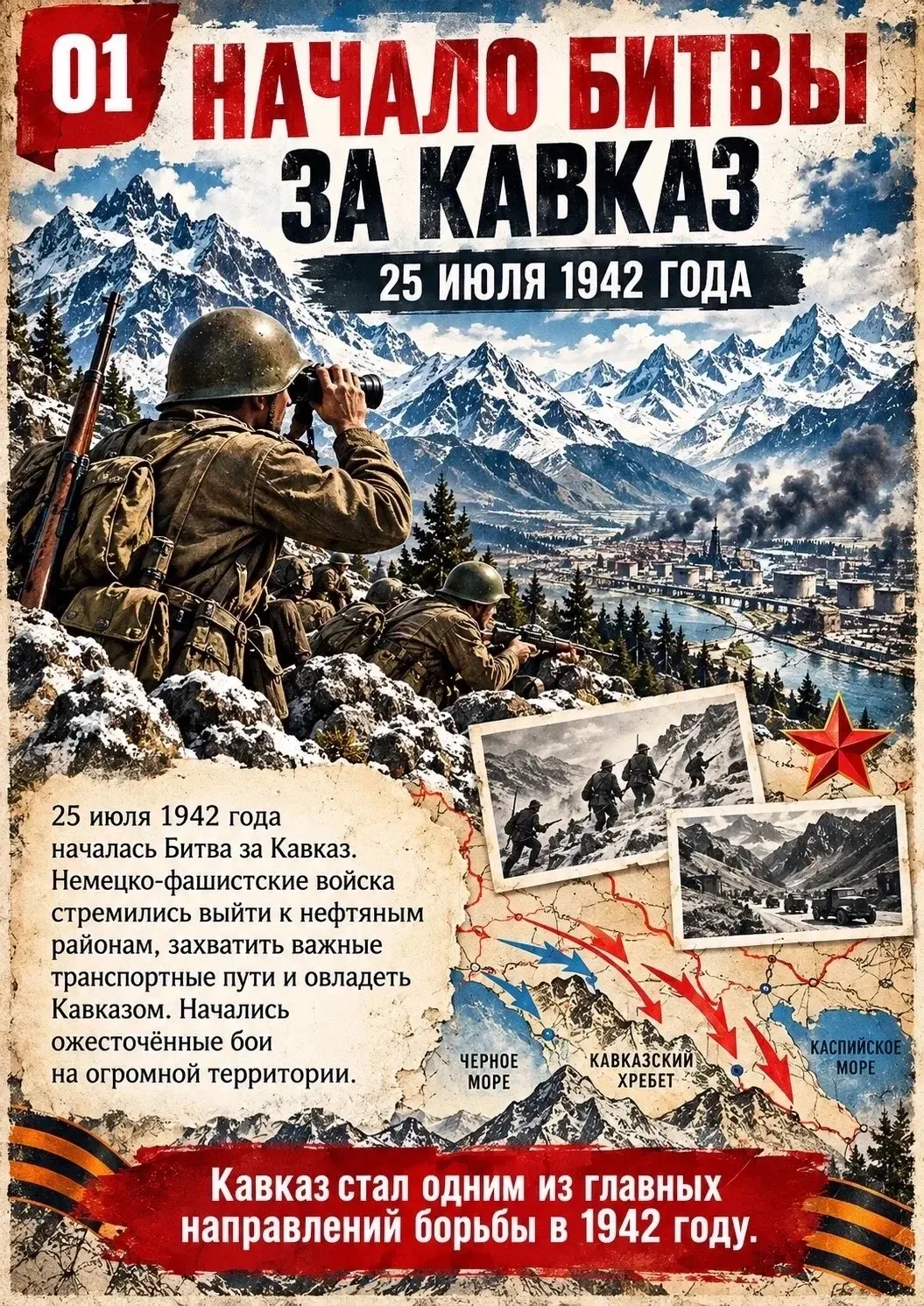 День разгрома советскими войсками немецко-фашистских войск в битве за Кавказ