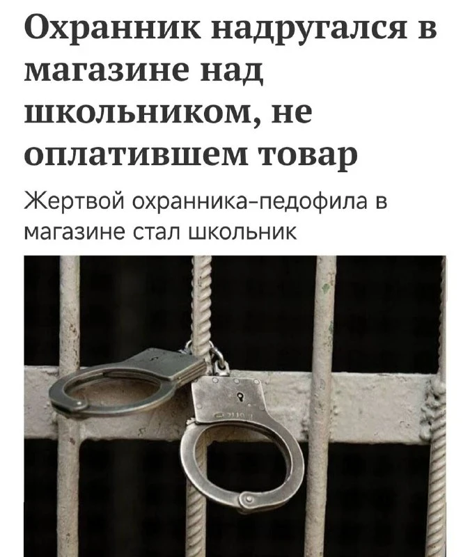 Охранник в Москве признался в насилии над школьником