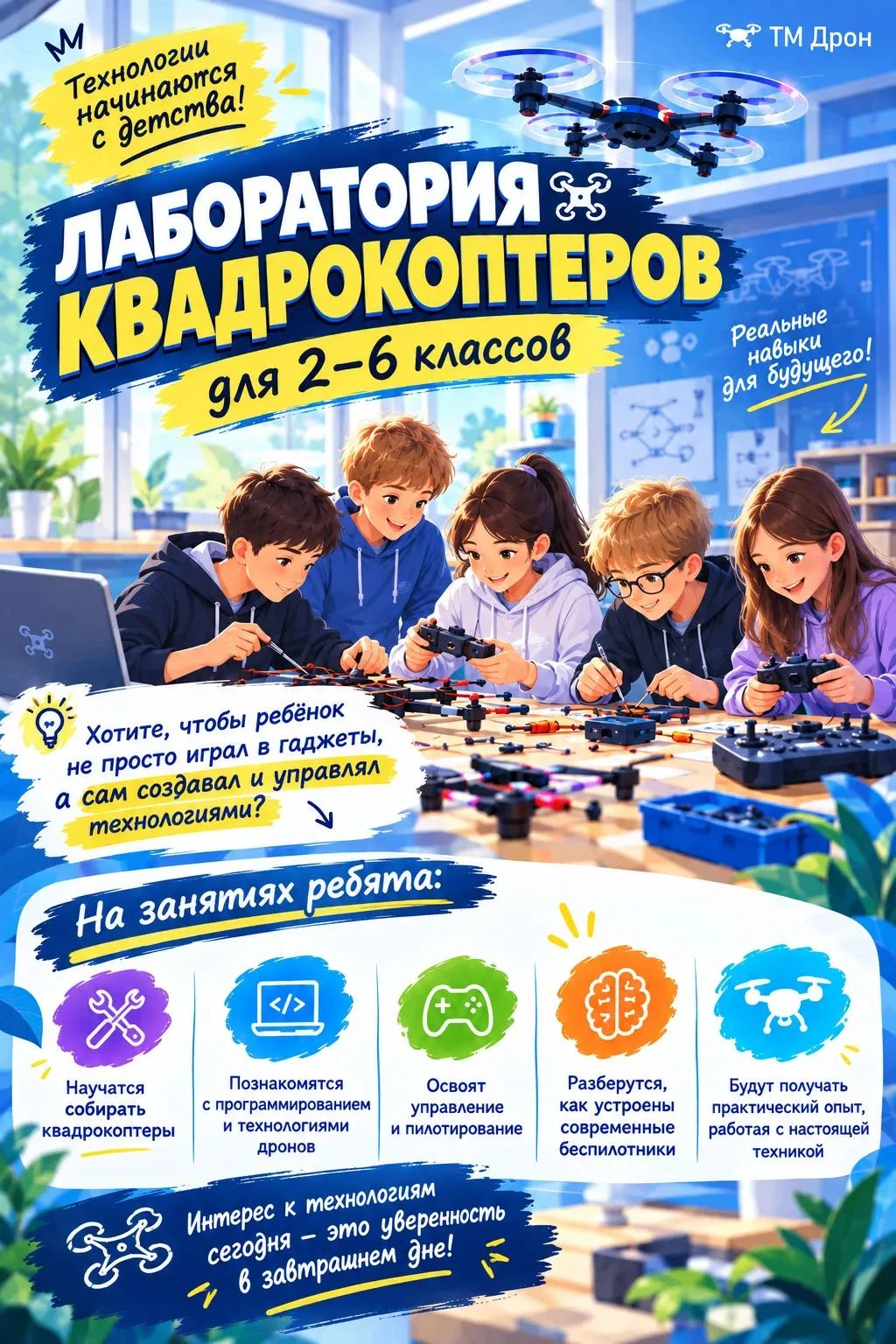 🚁 Не просто играть в технологии – пора их создавать!