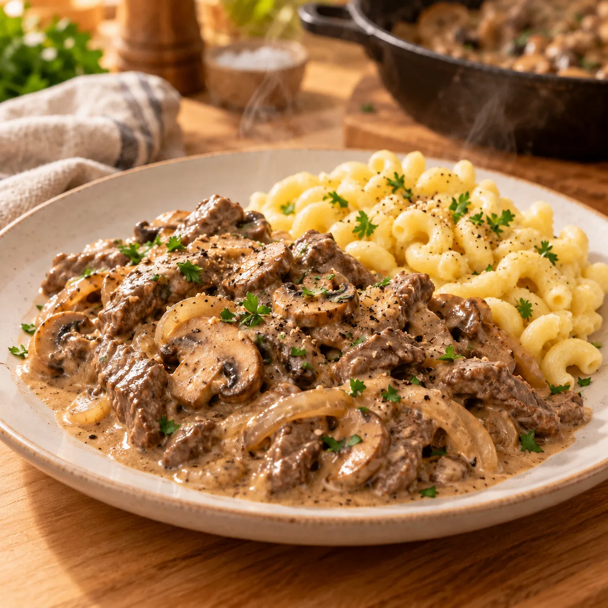 Бефстроганов из «Адской кухни» 🥩