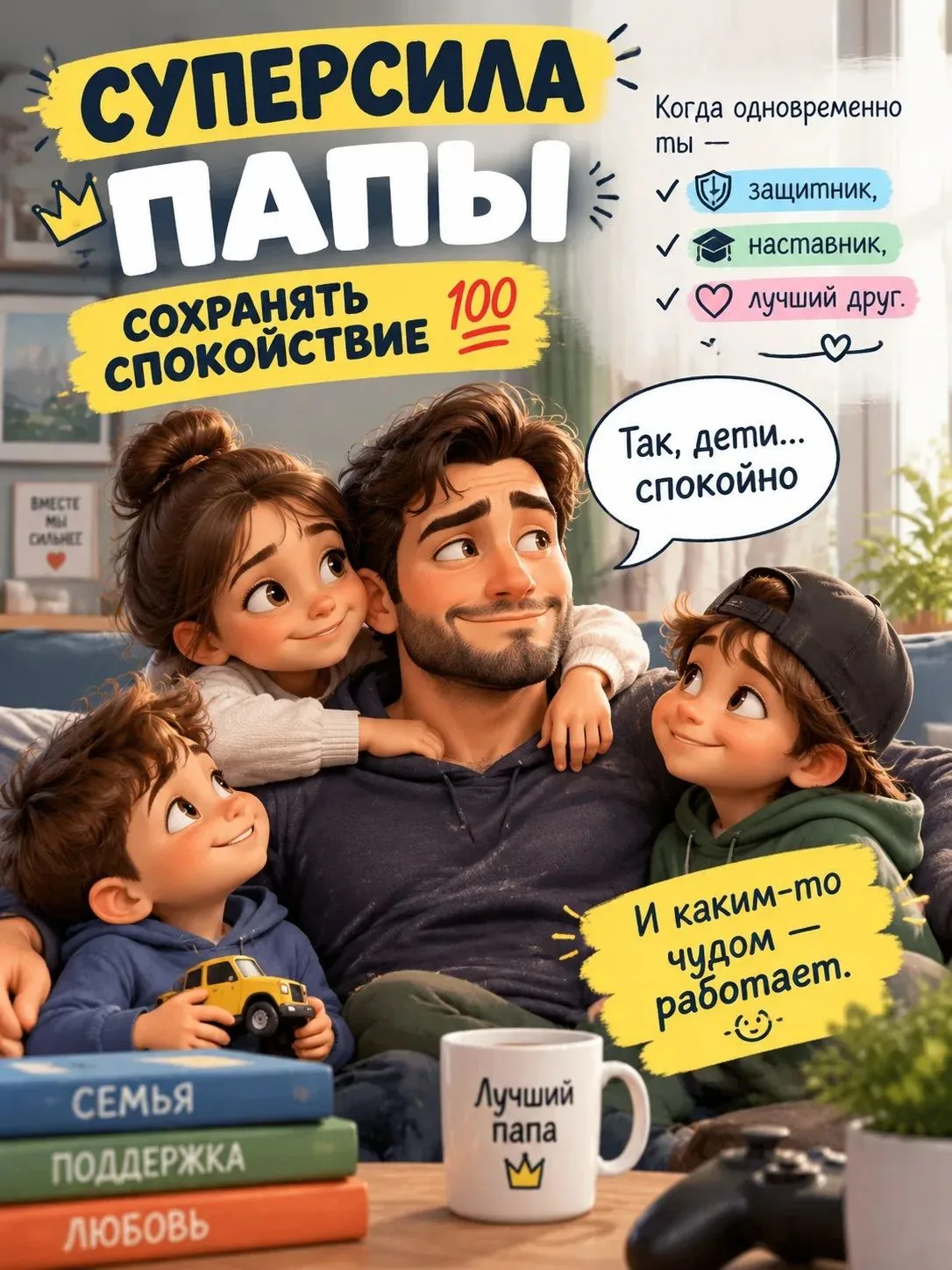 Уже в воскресенье — День отца, и мы открываем галерею супергероев!⚡️👨‍👦