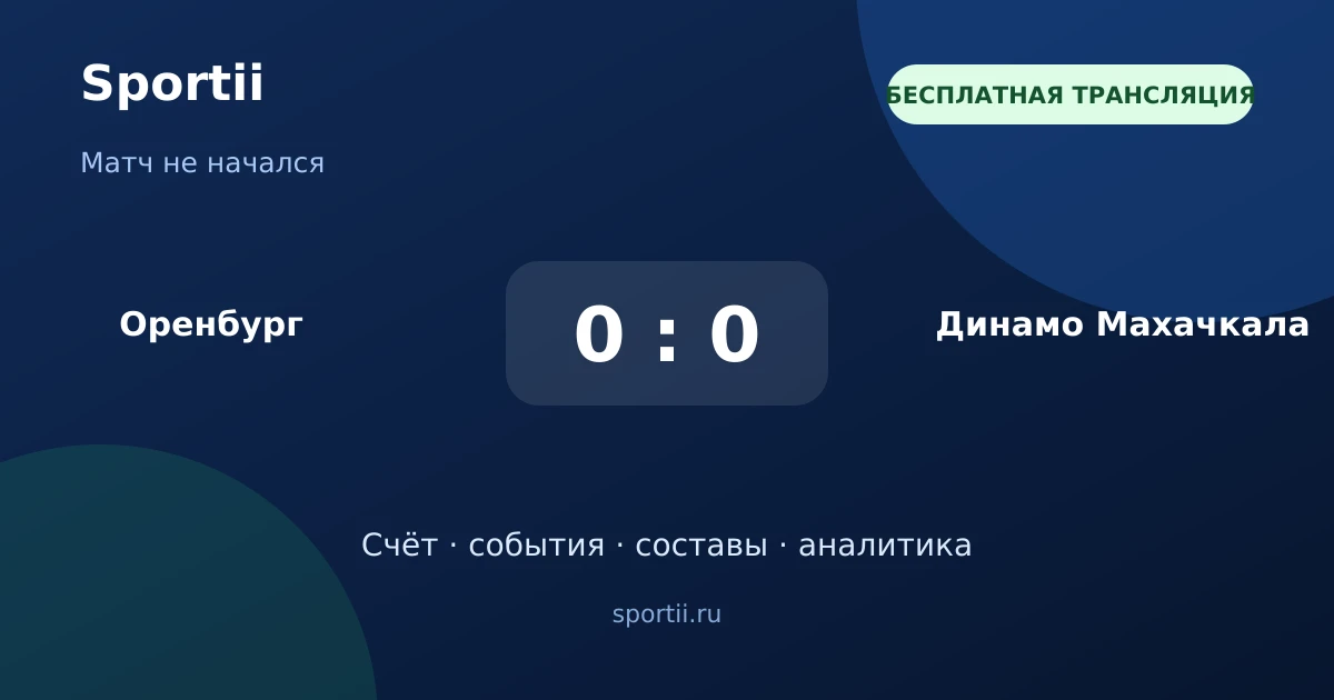 ⚽ Матч скоро начнётся — в 13:00 МСК