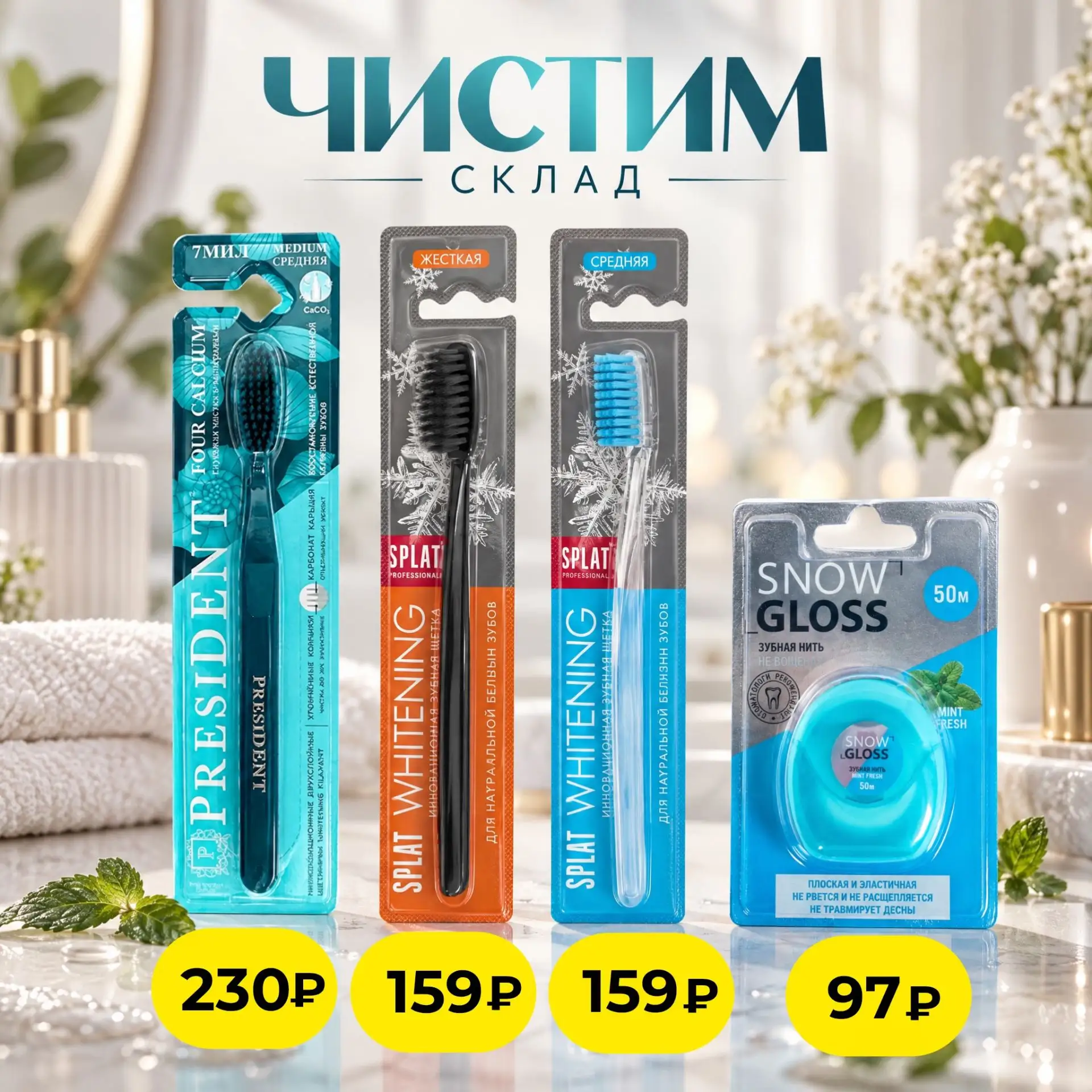 Чистим склад - и на этот раз подборка для ухода за улыбкой!🪥