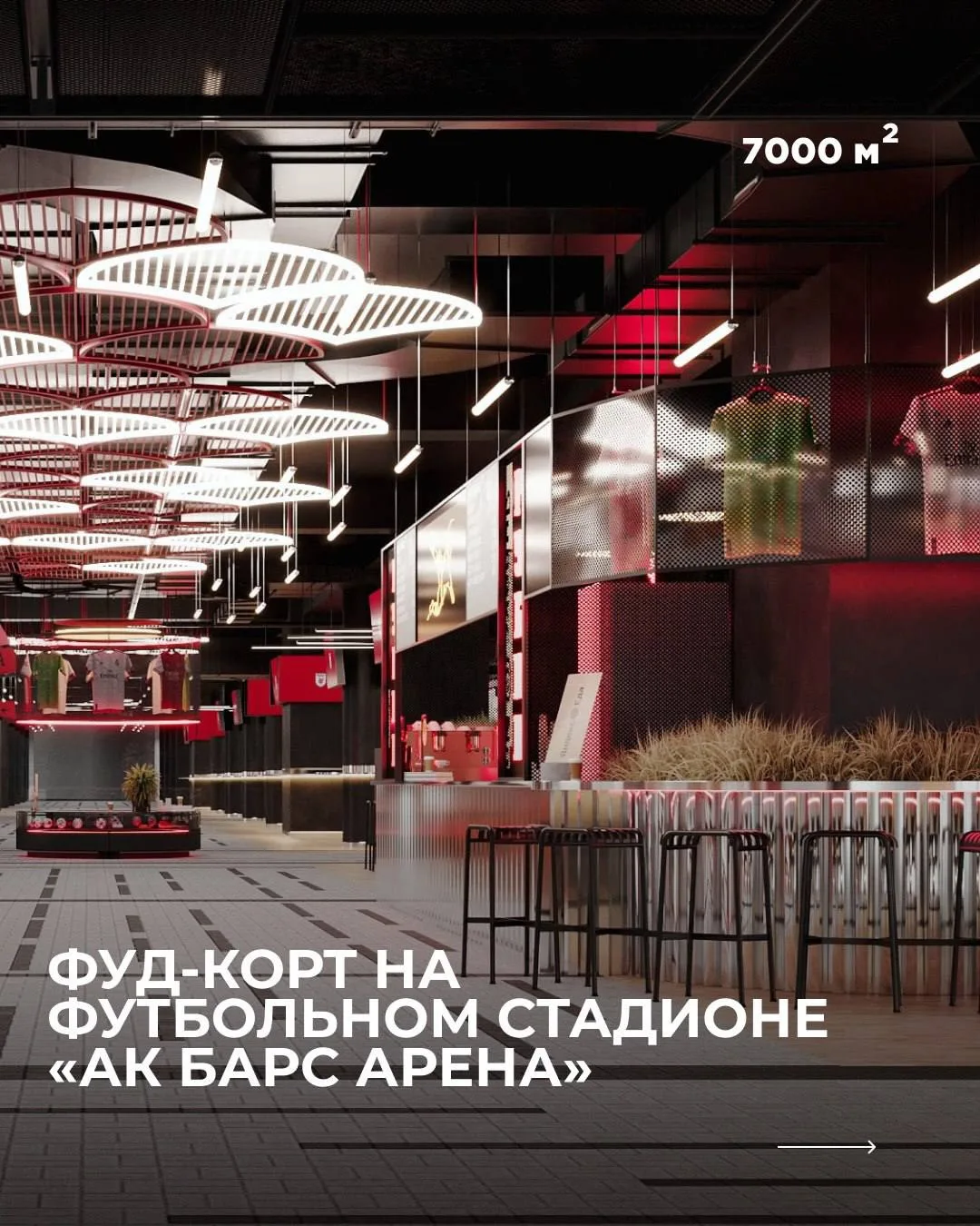 Казанцам показали проект фуд-корта на стадионе «Ак Барс Арена»