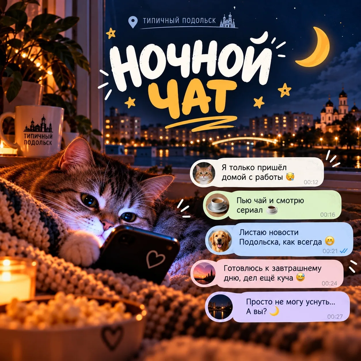 🌙 Подольск, кто ещё не спит?