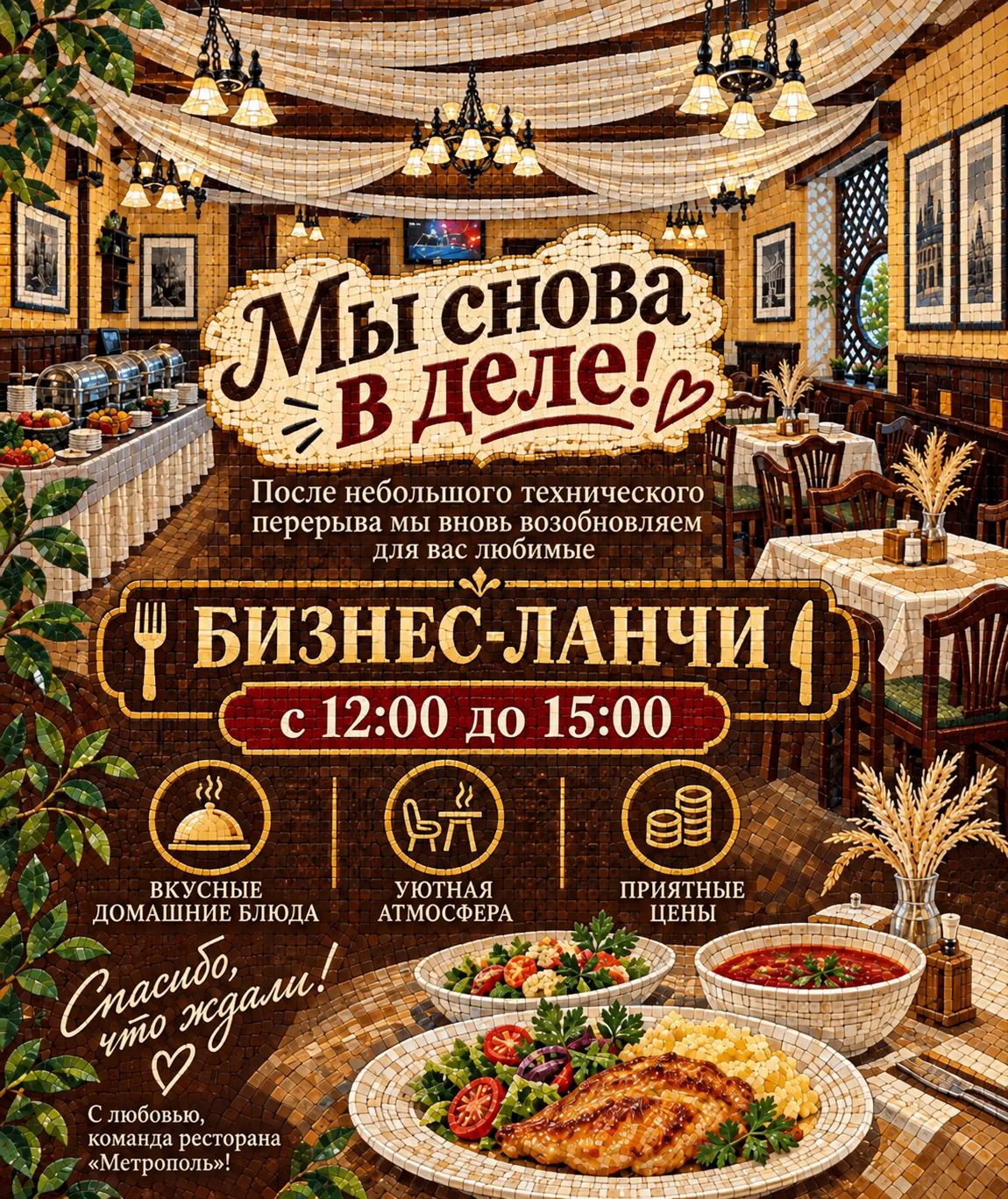 🍽 МЫ СНОВА В ДЕЛЕ!