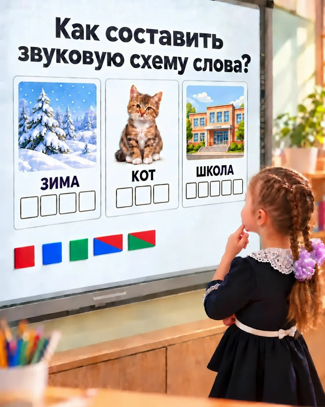 Ребёнок умеет читать, но теряется 🙉, когда нужно составить ЗВУКОВУЮ СХЕМУ СЛОВА.