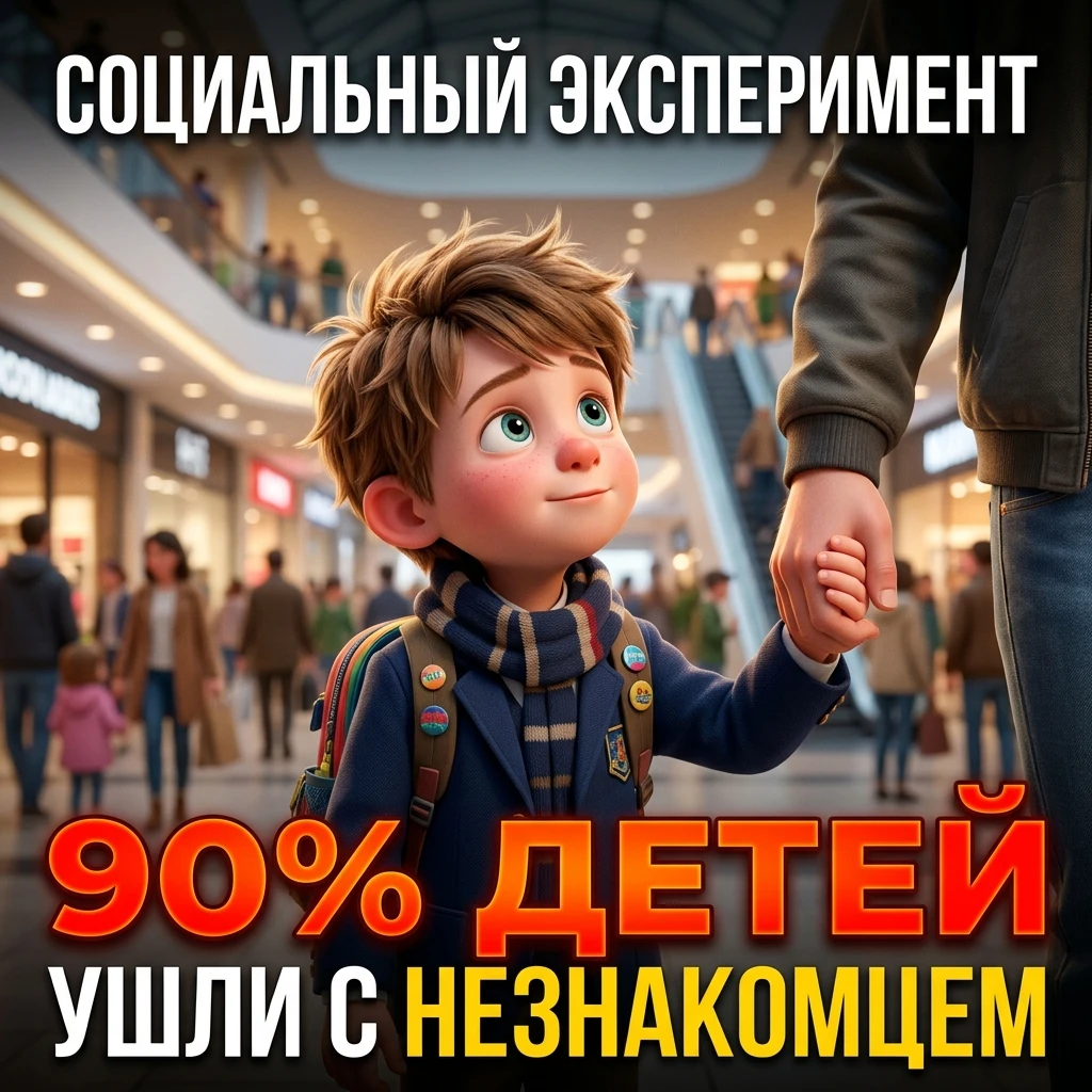 🚨 9 из 10 детей уйдут с незнакомцем прямо на ваших глазах