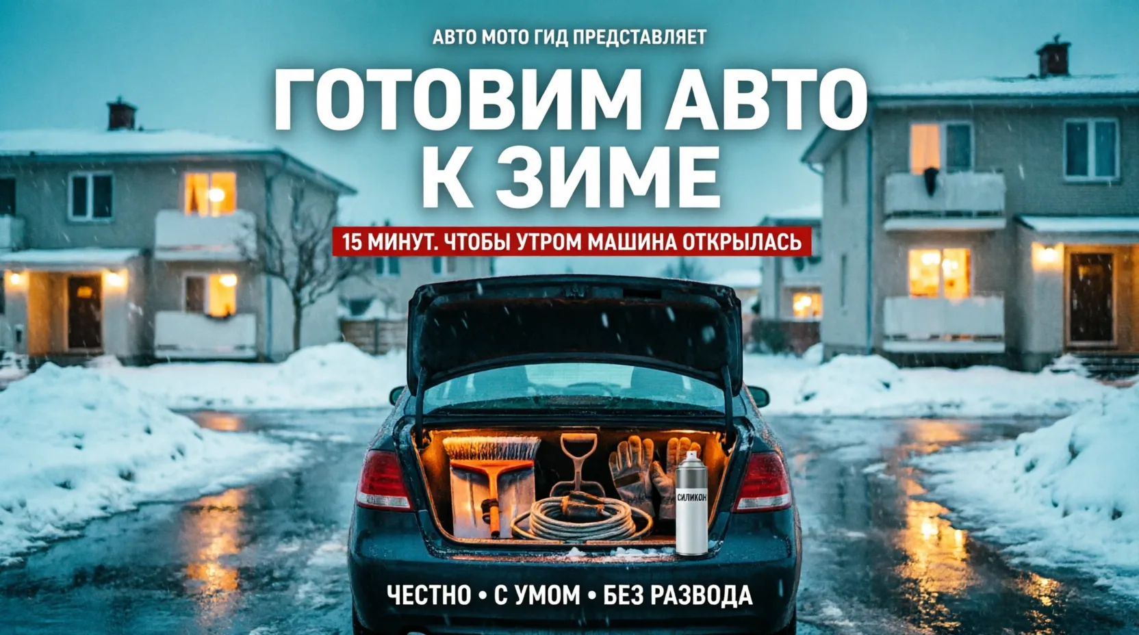 Чек-лист подготовки авто к зиме за 15 минут.