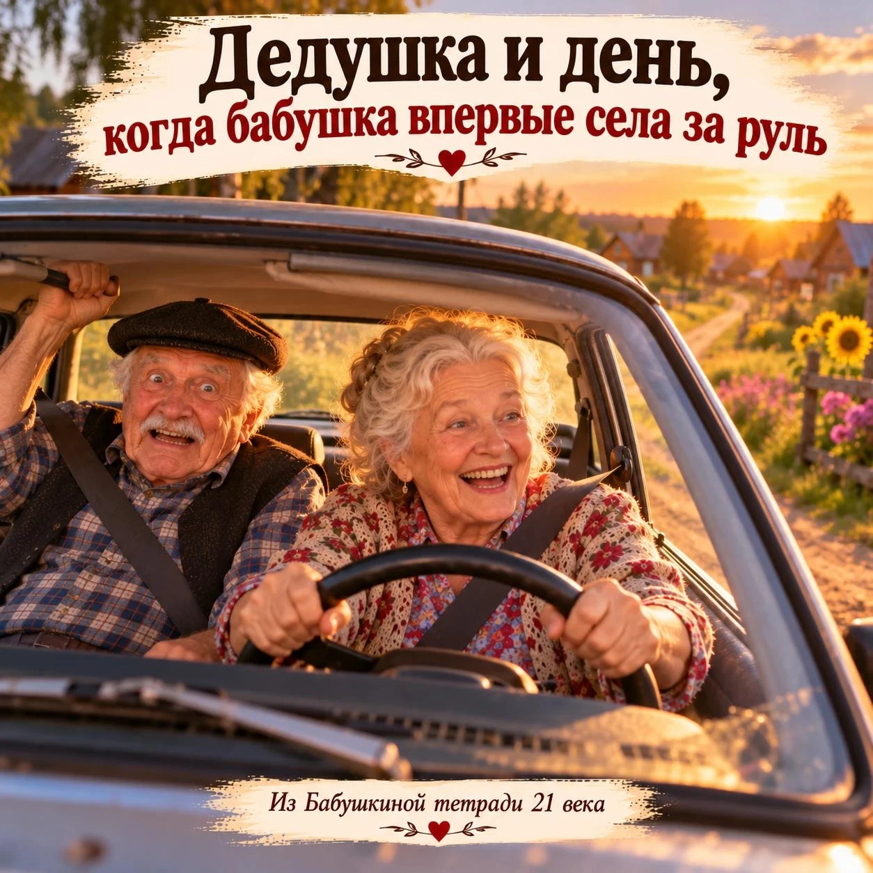 №93 — «Дедушка и день, когда бабушка впервые села за руль»