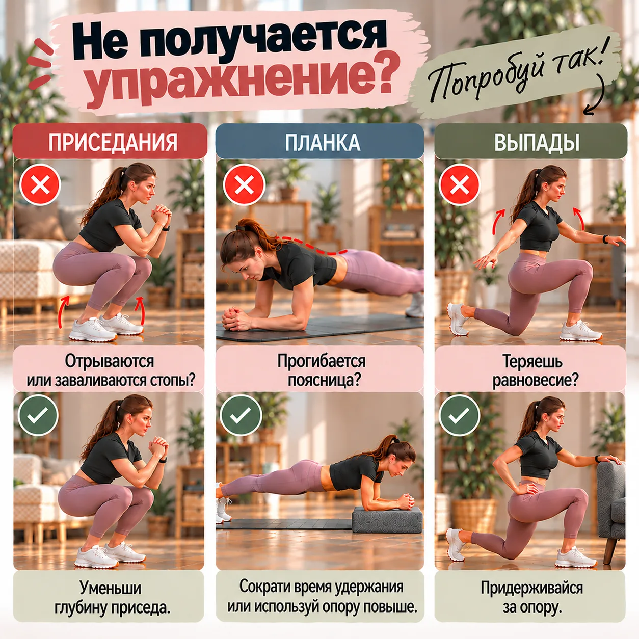 Почему одно упражнение подходит не всем? 🧐