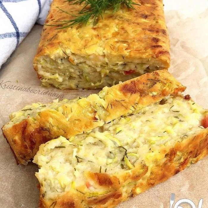Кабачковый пирог с сыром