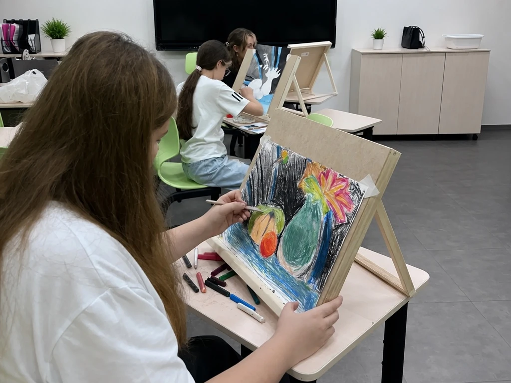 🎨 Первые занятия в студии «Изобразительная грамота»!