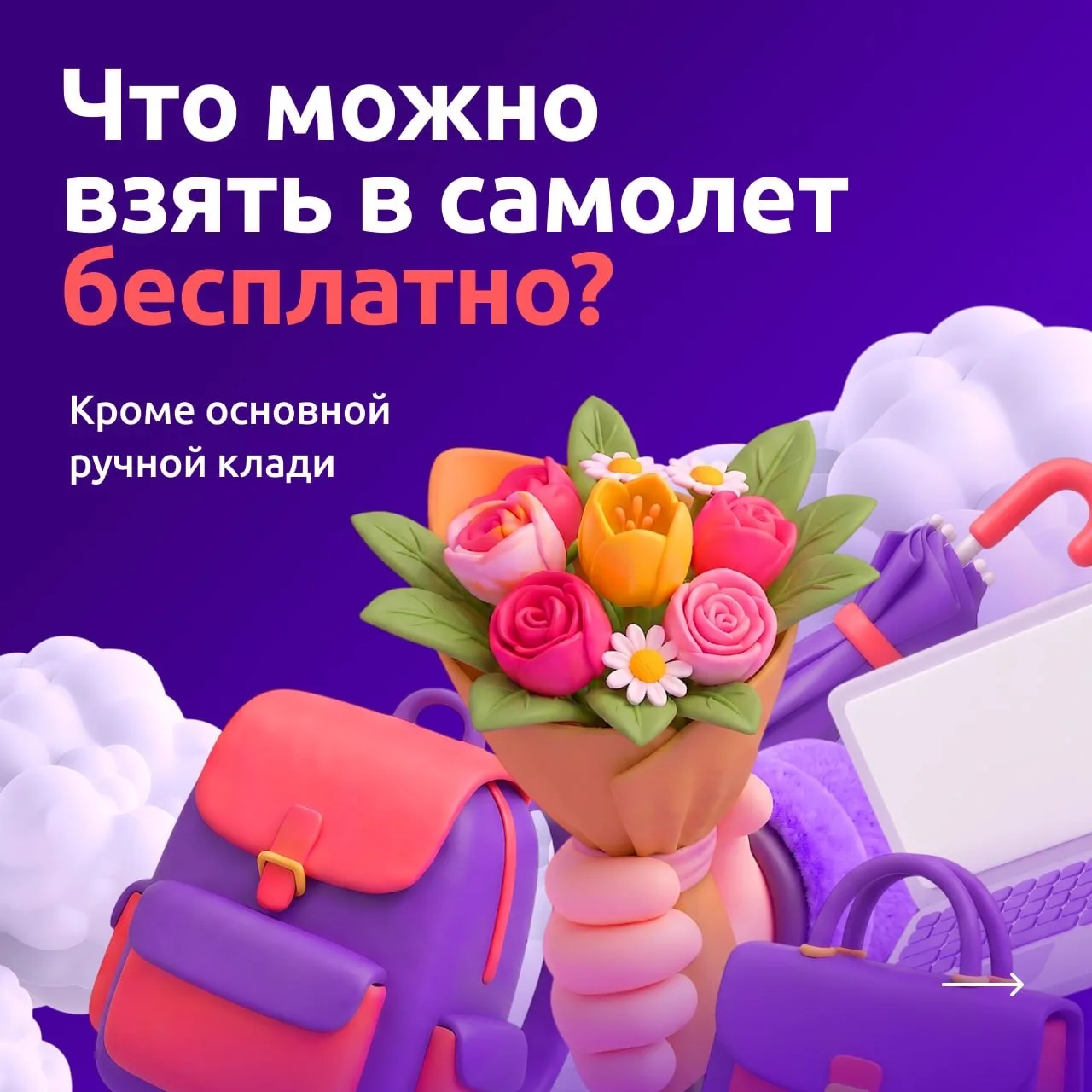 Думаете, в салон самолёта можно взять только то, что помещается в ручную кладь? А вот и...