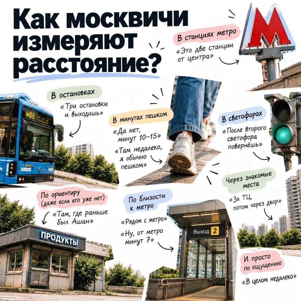 У Москвы есть своя система измерения расстояний.