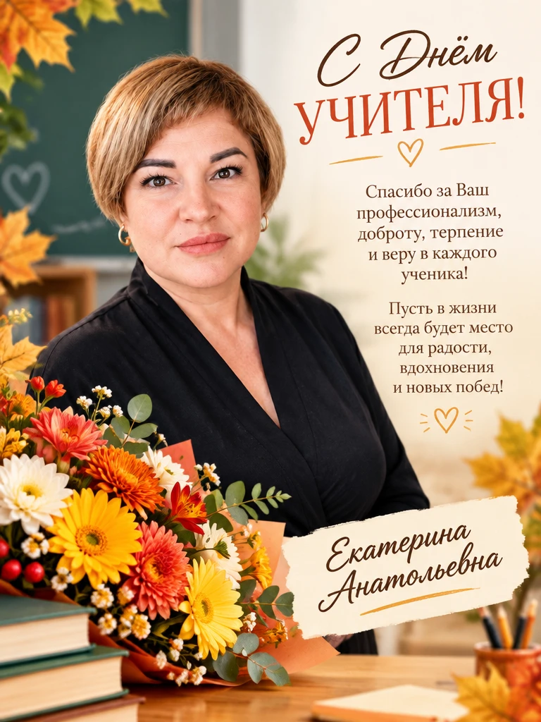 Открытки к Дню учителя 📖📚