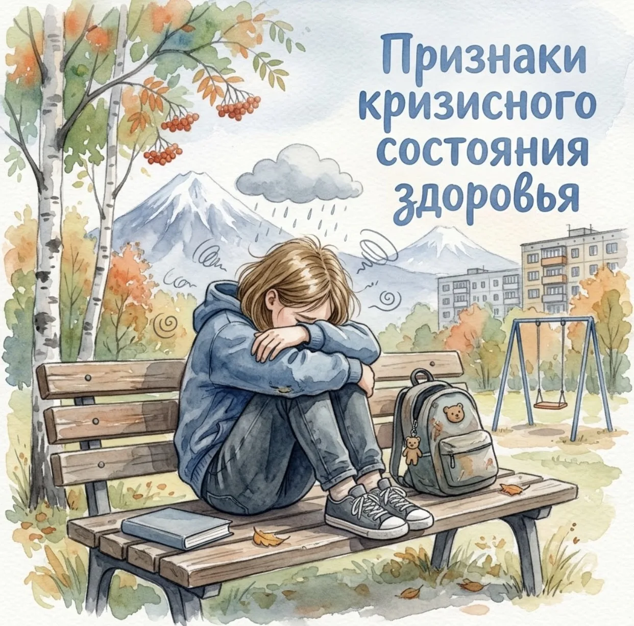 🚨 Признаки кризисного состояния подростка
