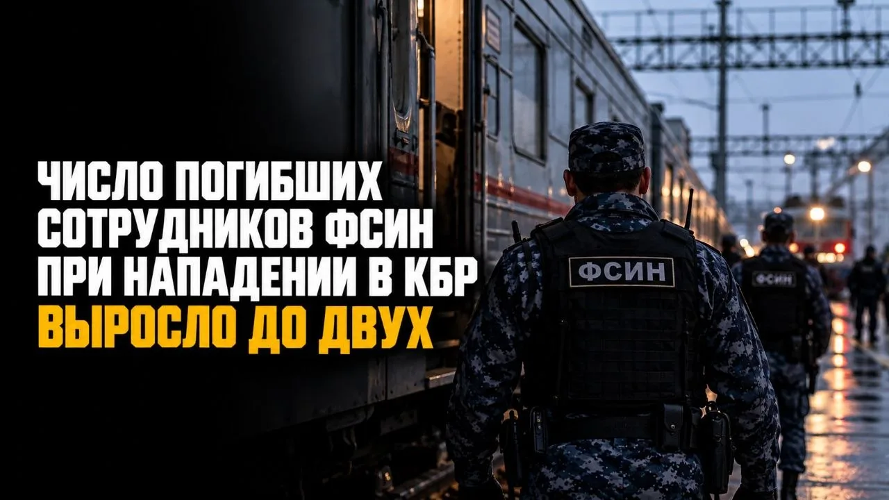 ЧИСЛО ПОГИБШИХ СОТРУДНИКОВ ФСИН ПРИ НАПАДЕНИИ В КБР ВЫРОСЛО ДО ДВУХ