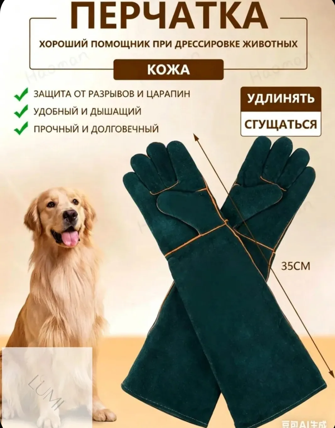 Перчатки для дрессировки животных