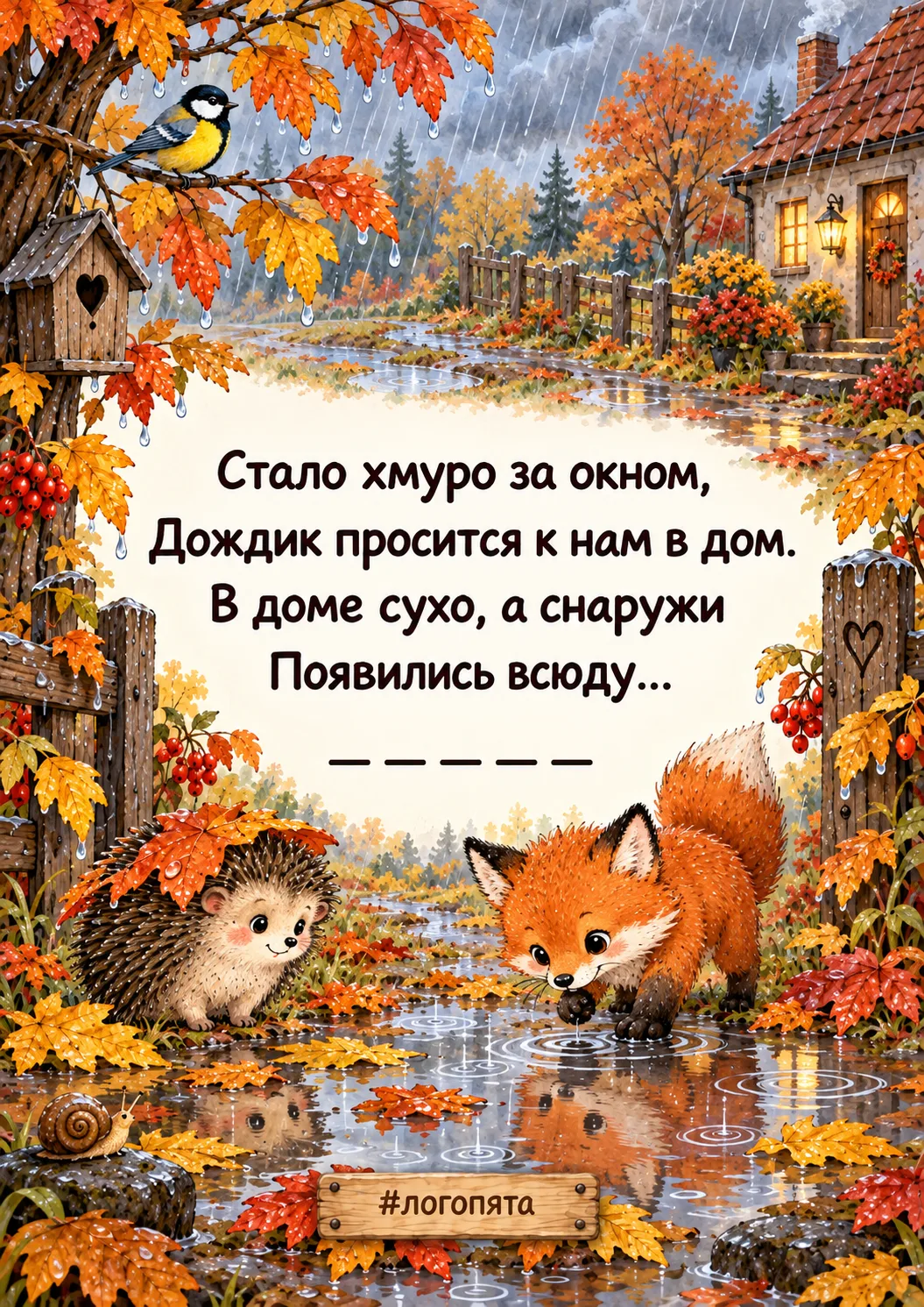 🍂 Осенние загадки для детей