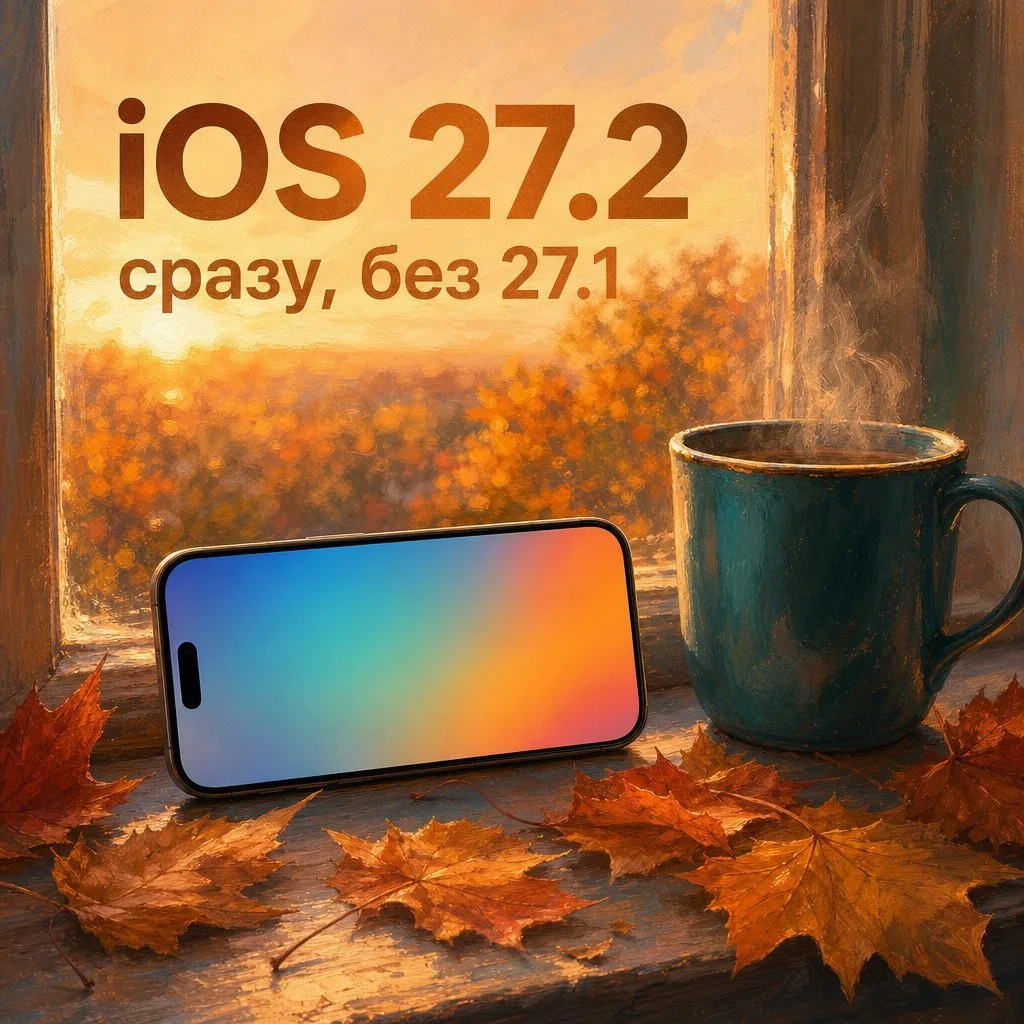 iOS 27.2 выйдет в конце октября