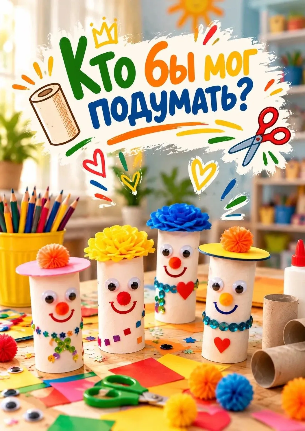 Кто бы мог подумать: втулки, бумага и море улыбок! 🙃