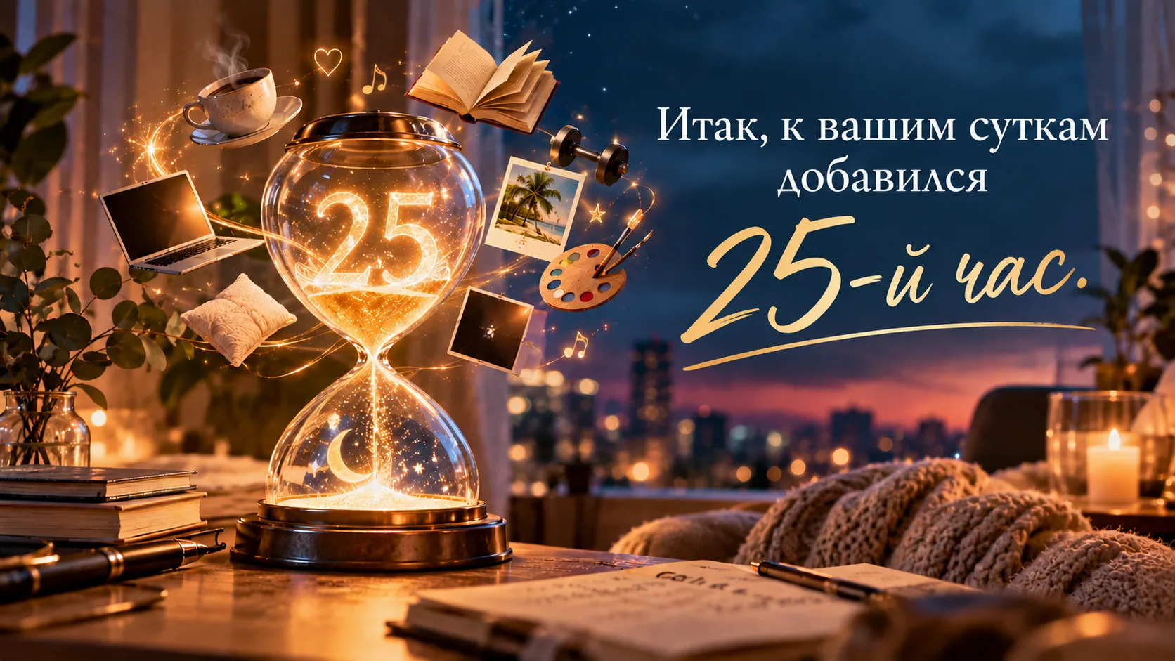 Ну что, придумали, на что потратите свой 25-й час? 😏