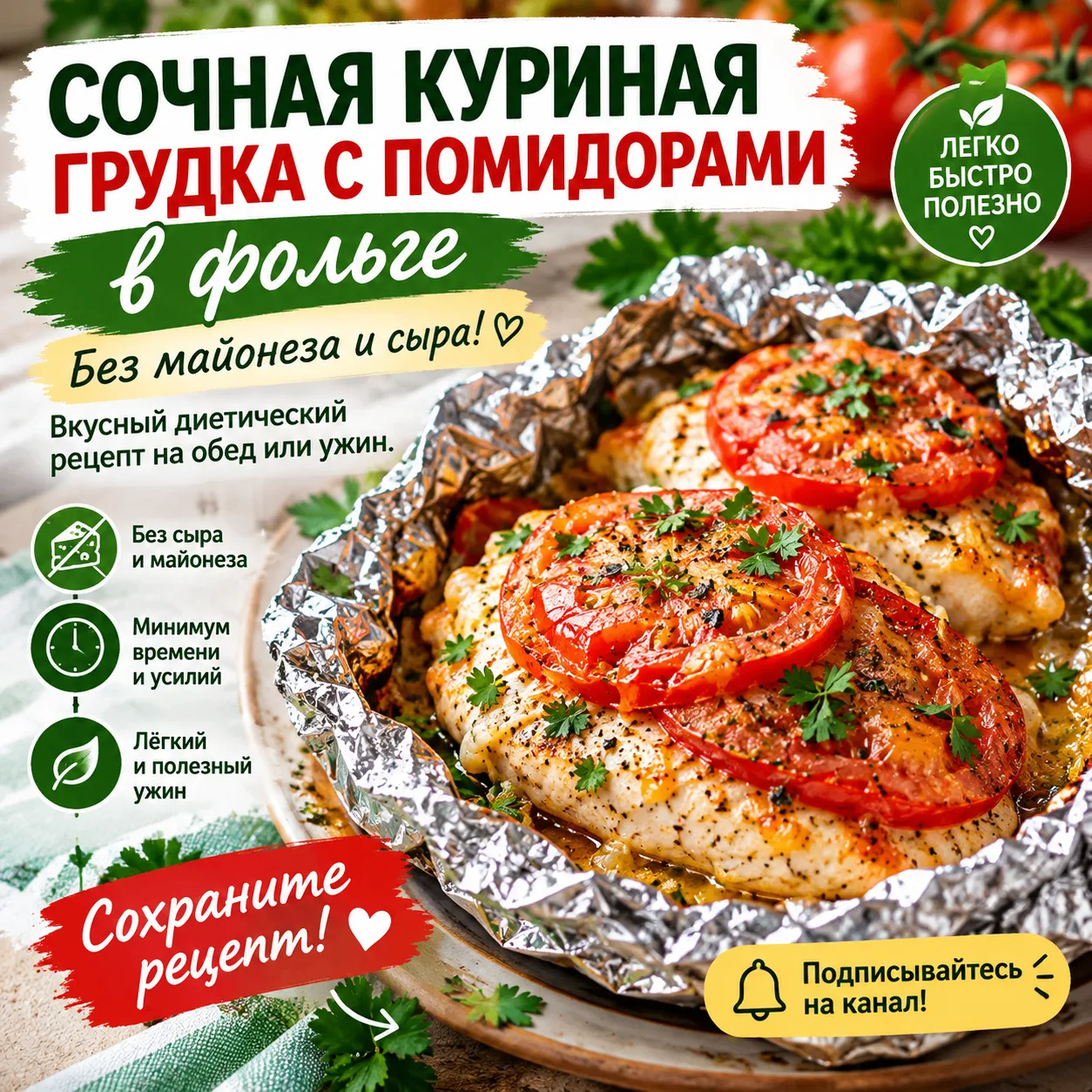 🔥 КУРИЦА В ФОЛЬГЕ, КОТОРАЯ ПОЛУЧАЕТСЯ СОЧНОЙ!