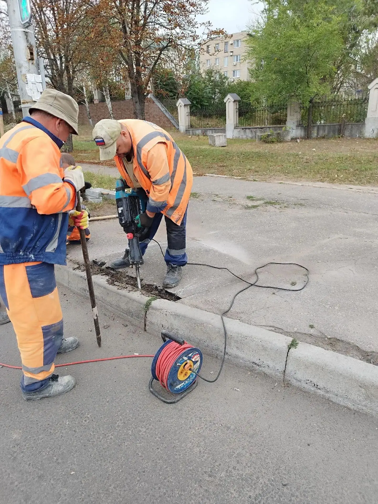Устройство пандуса по ул.Олимпиева
