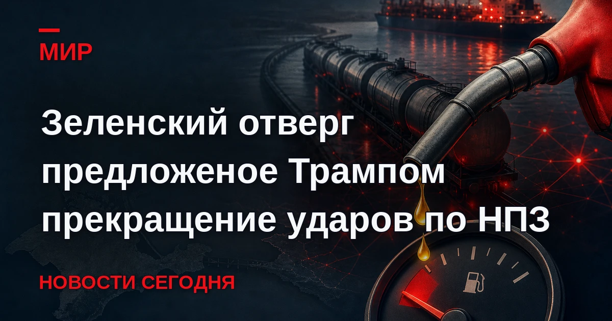 Президент Украины Владимир Зеленский заявил о возобновлении ударов по российским нефтеп...