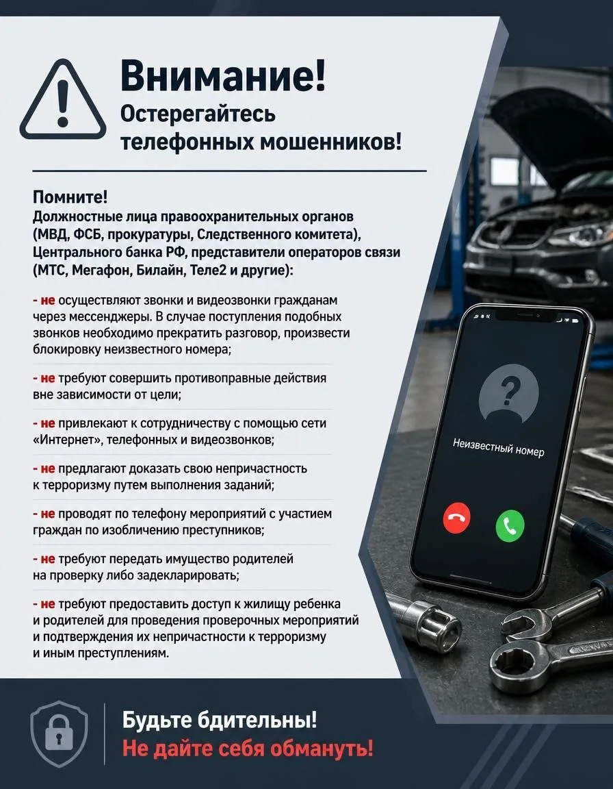 🔷В целях профилактики телефонного мошенничества напоминаем о важных правилах безопасно...