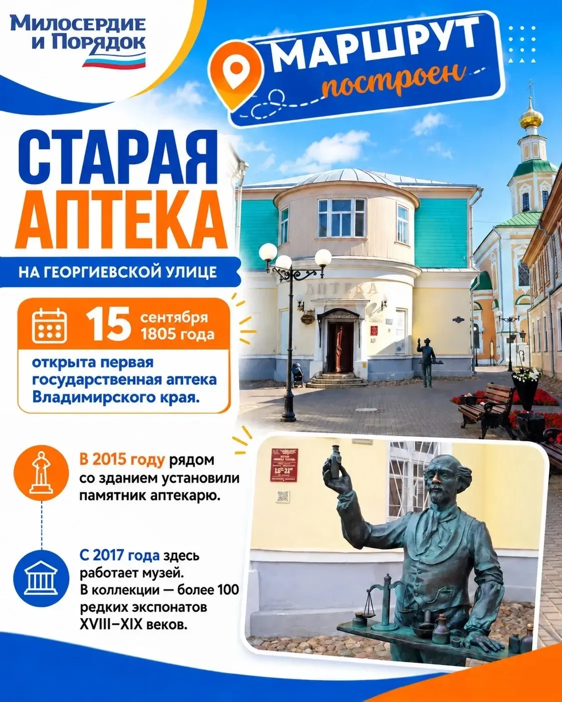 🟠 История первой владимирской государственной аптеки