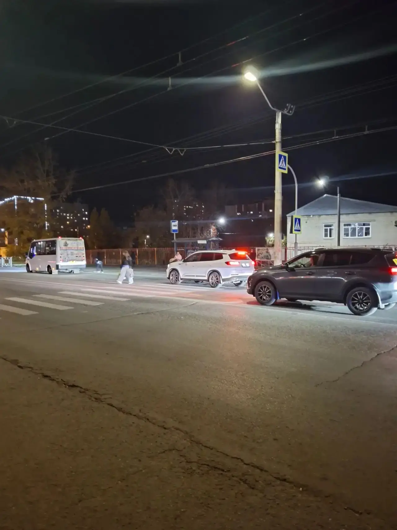 Сбили женщину на пешеходном переходе в районе остановки больницы шинного завода.