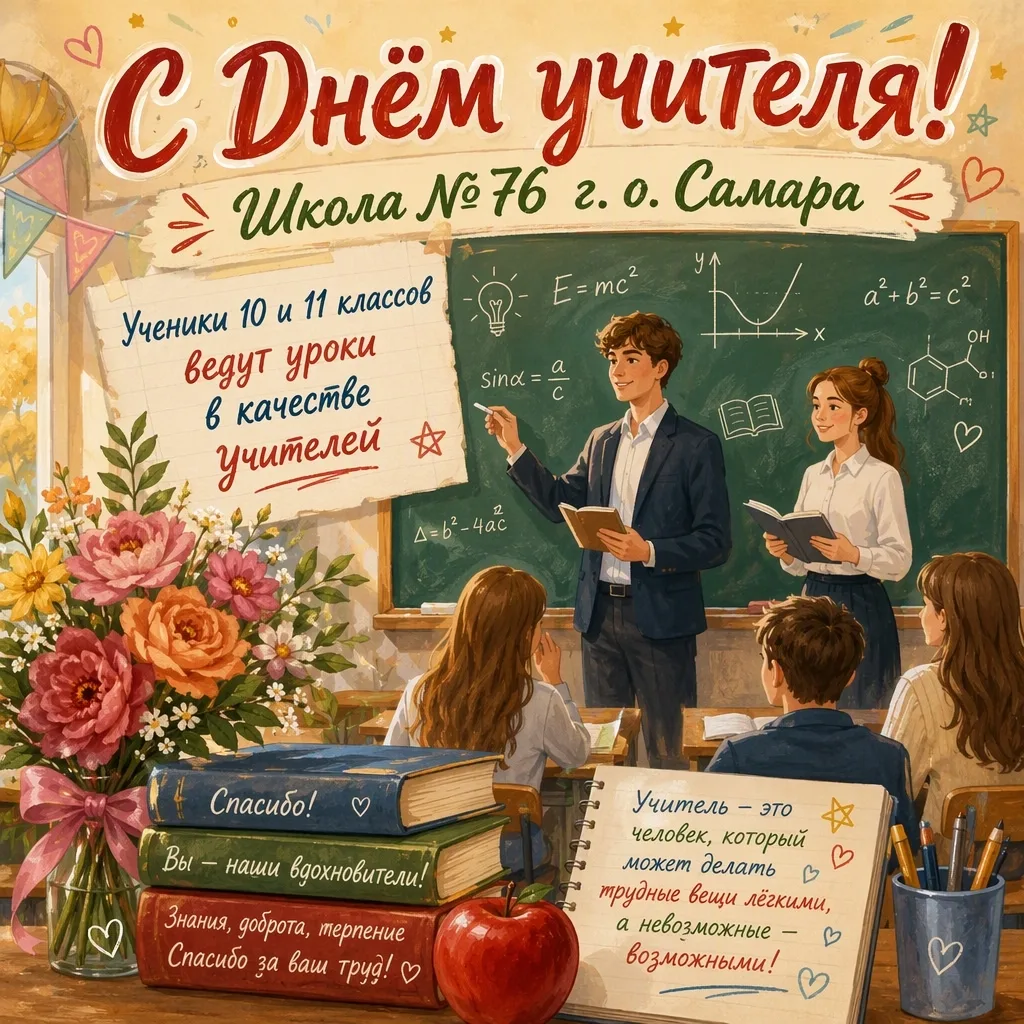 👩‍🏫День учителя: когда старшие классы становятся у доски