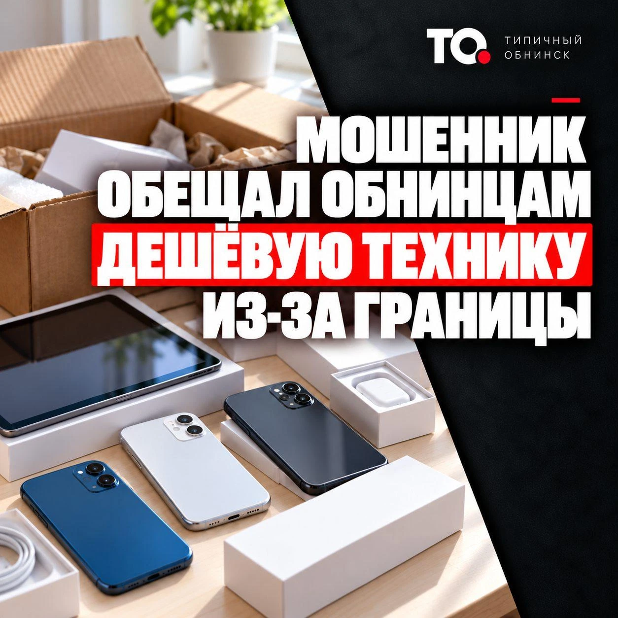В Обнинске задержали предполагаемого мошенника, обещавшего привезти дешёвую технику из-...