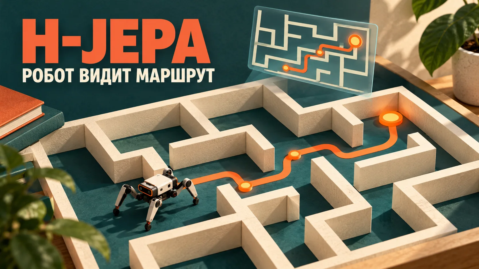 Как H-JEPA помогает роботу построить маршрут: планирование на трёх уровнях