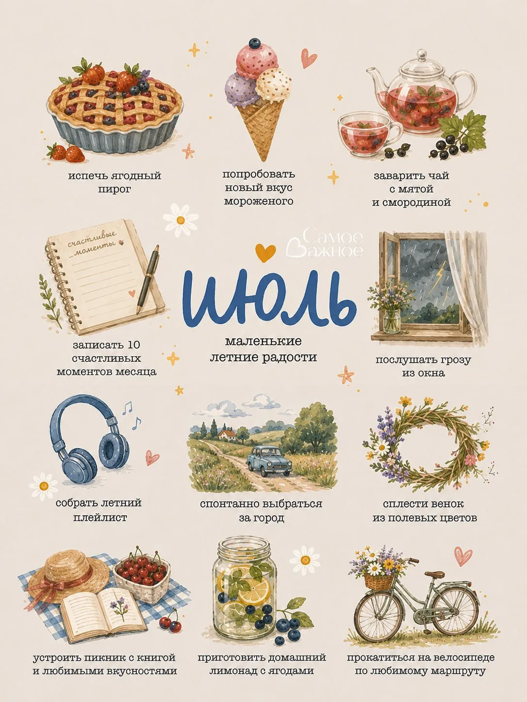 А что у вас получилось сделать из списка приятных дел🤔?