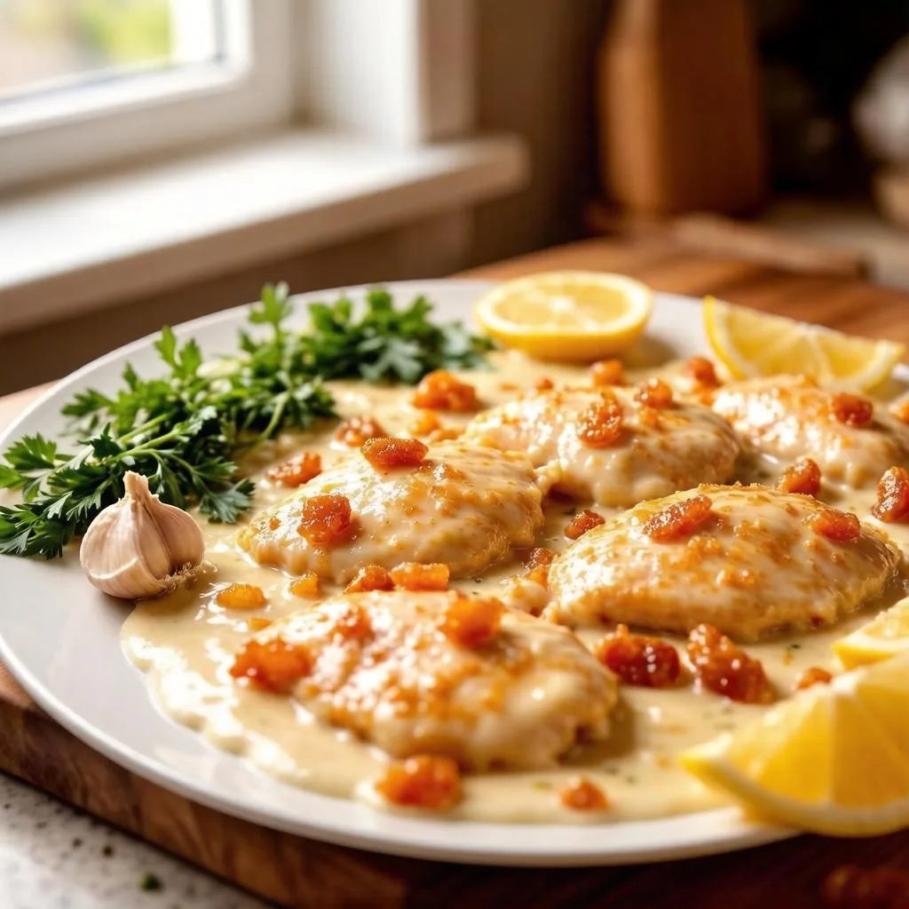 🍲 Курица с курагой в сливочно-сырном соусе — восточная сказка на вашей кухне!