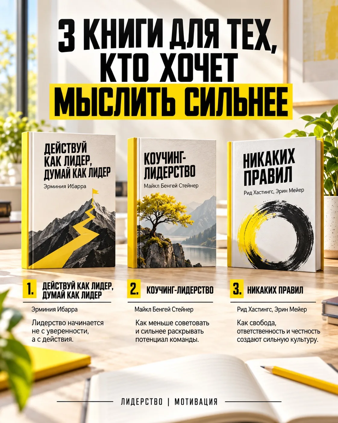 Эти книги не обещают сделать вас лидером за один вечер. Но точно помогут мыслить шире, ...
