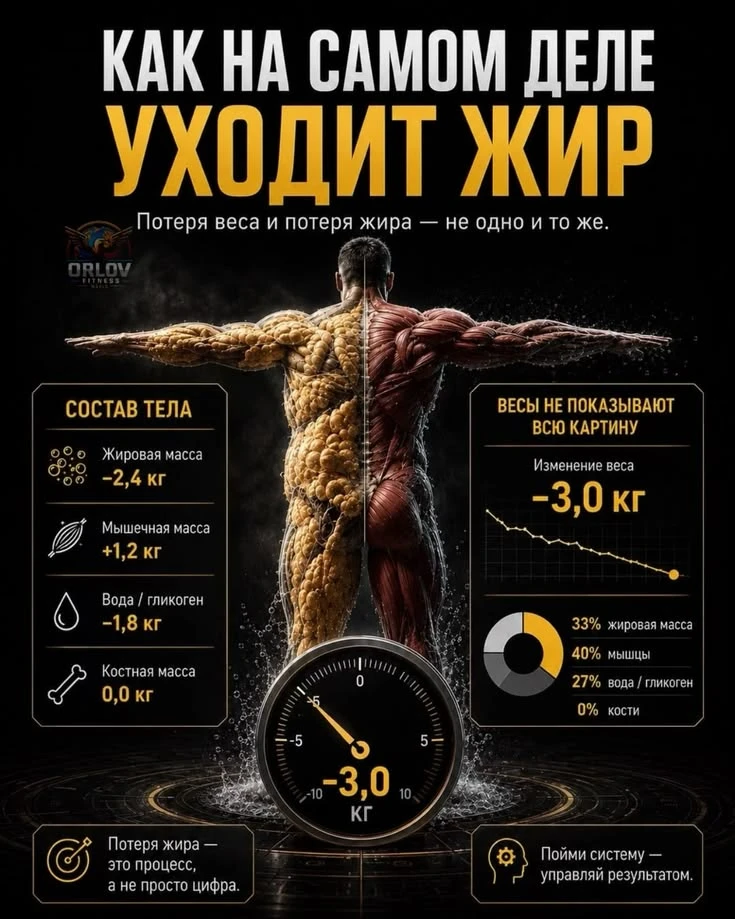 Потеря веса и потеря жира - не одно и тоже.