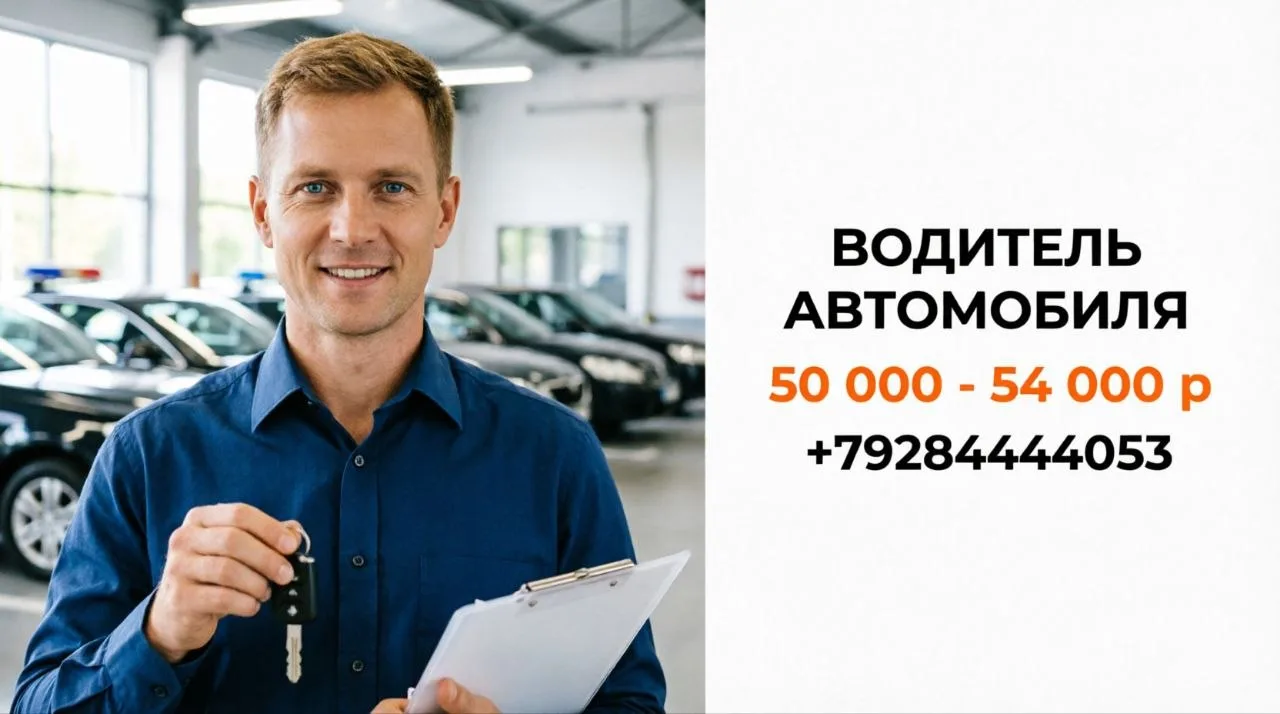 ВОДИТЕЛЬ АВТОМОБИЛЯ | 50 000 - 54 000 р