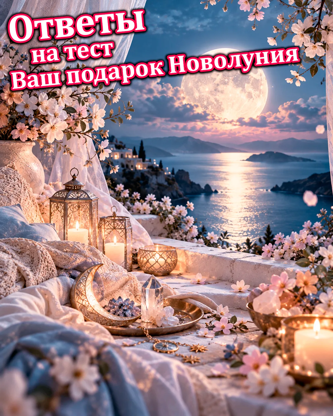 ОТВЕТЫ НА ТЕСТ «ВАШ ПОДАРОК ПОСЛЕ НОВОЛУНИЯ»