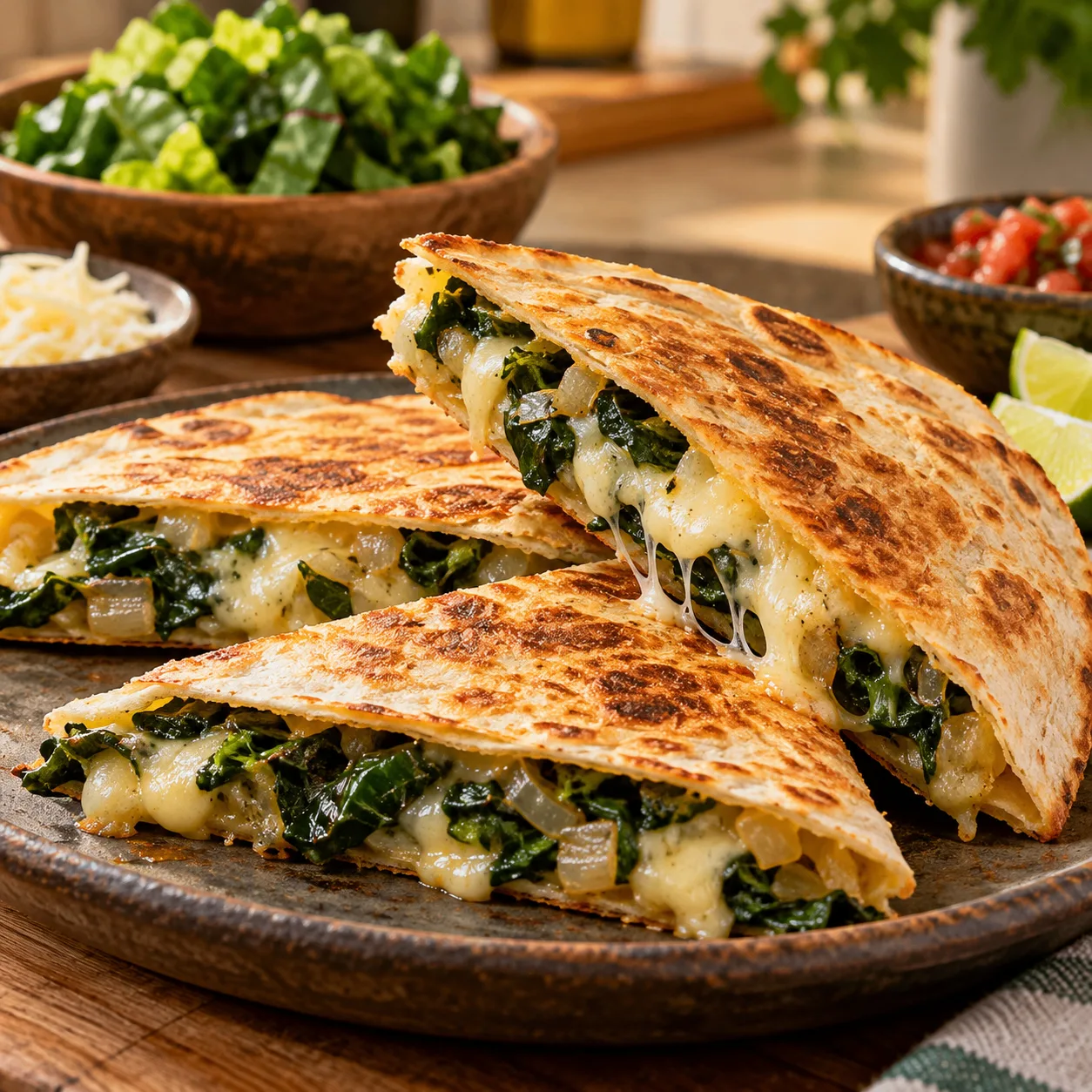 🥬 Шпинат в кесадилье? Звучит странно, но это работает 🌮🧀